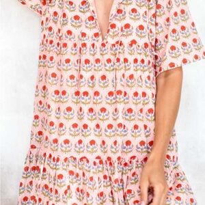Emerson Fry Pink Floral Mini Dress